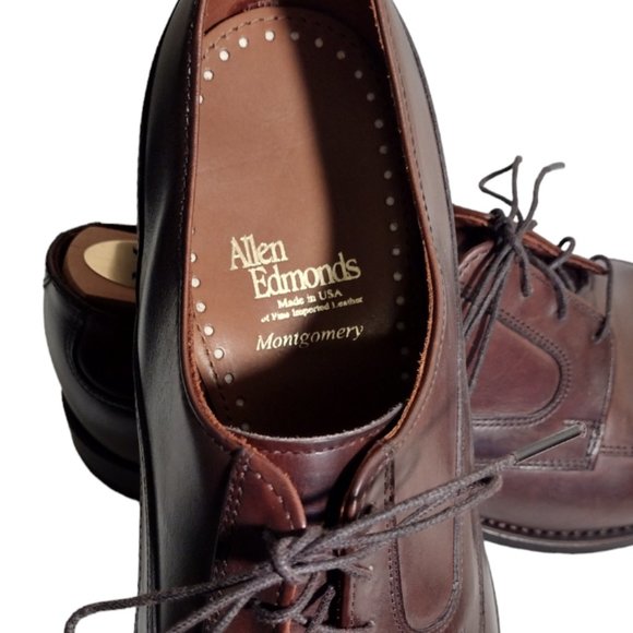 Allen Edmonds Men's Leather (Montgomery) Brown, 10 3E Wide, Brand New - Picture 4 of 5